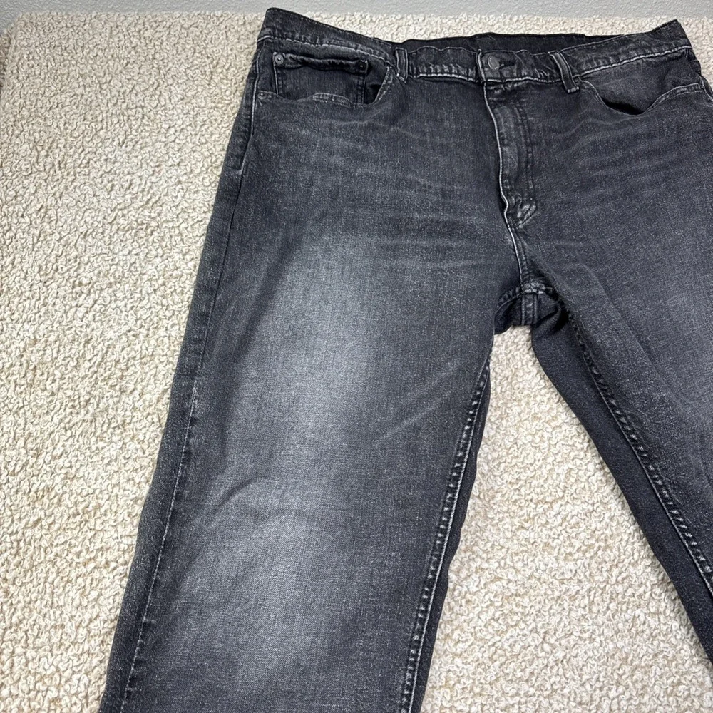 Levis 559 Relaxed Fit Straight Leg Men's Size 40X32 Black Denim Jeans Stretch